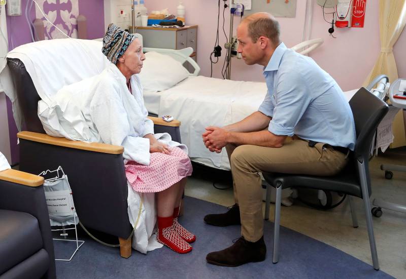 Younger Royals Honored Princess Diana Prince William Visits Royal Marsden Hospital