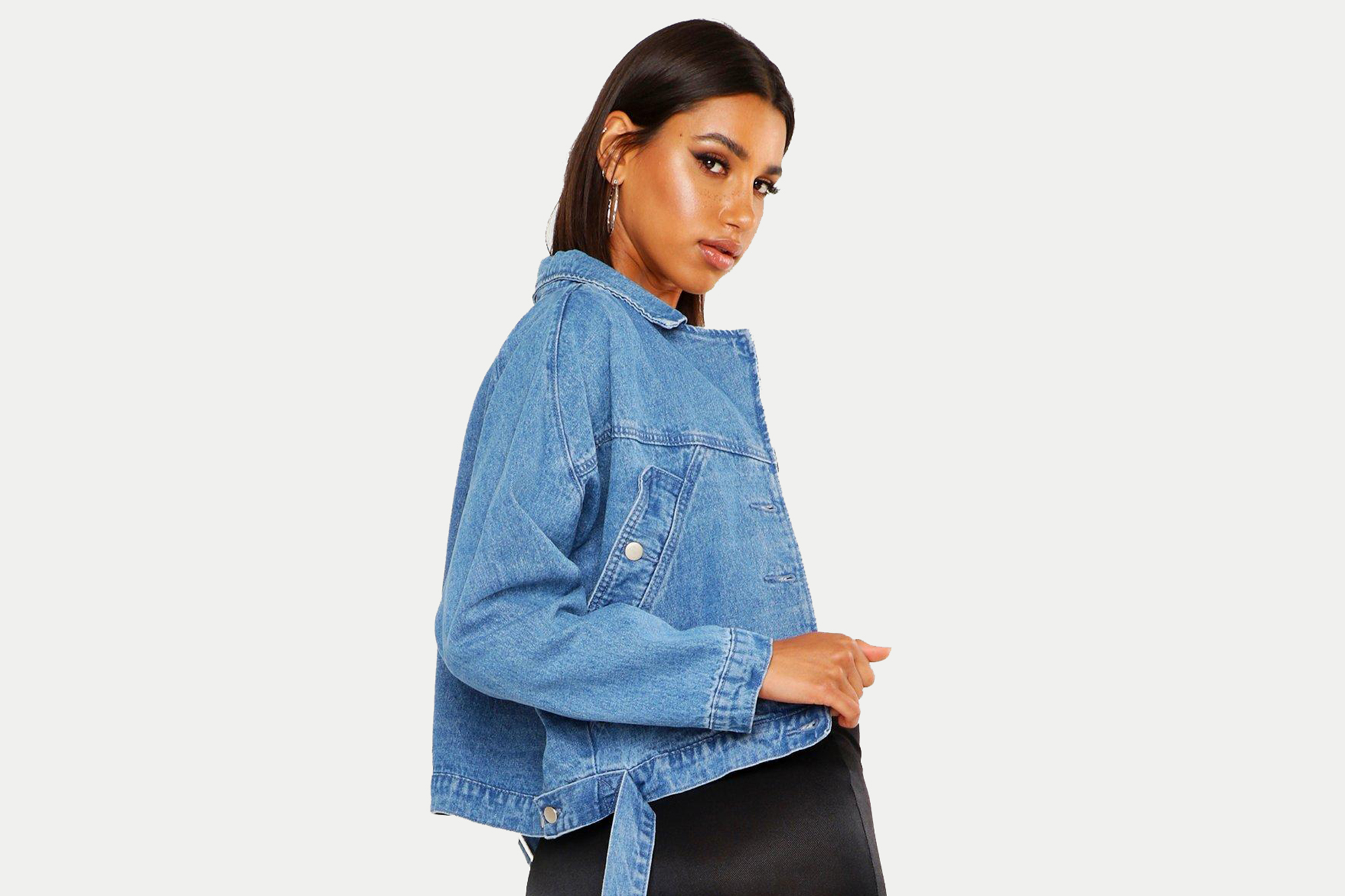 denim biker jacket