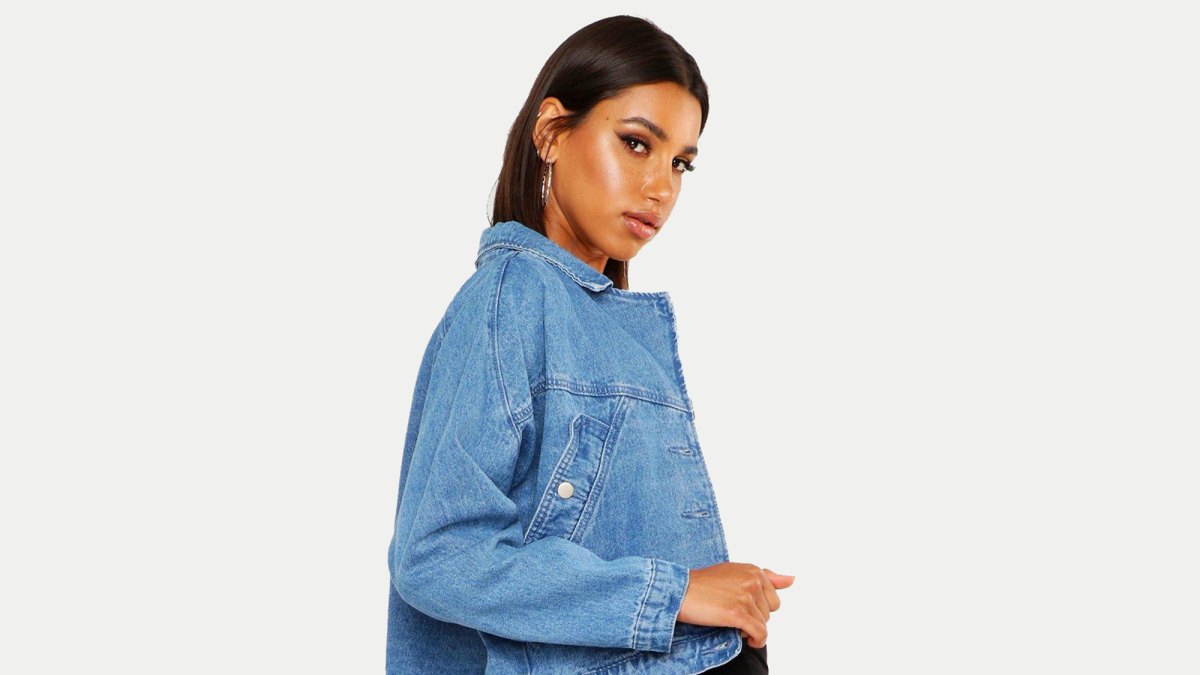 denim biker jacket
