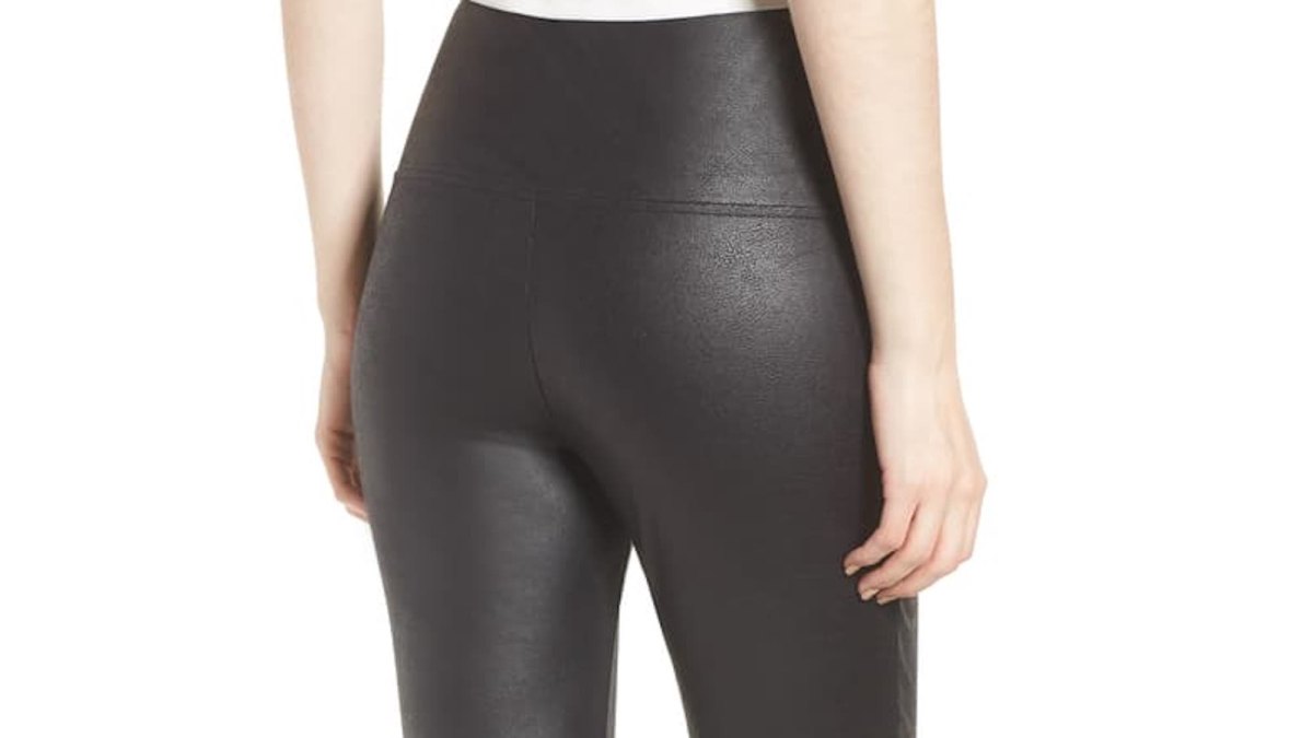 nordstom black leather leggings