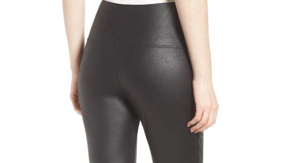 nordstom black leather leggings