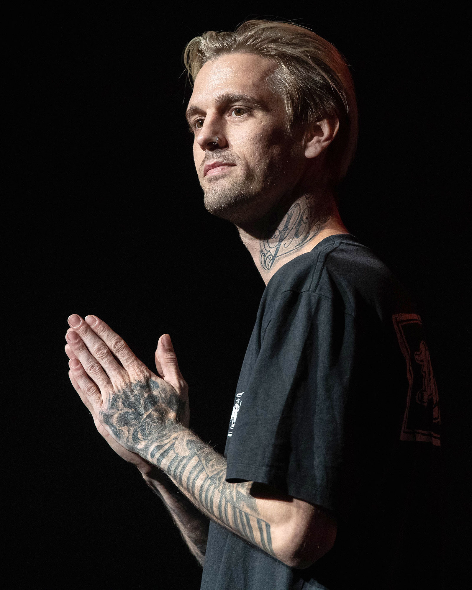 Aaron Carter leaves fans gobsmacked as he reveals giant tattoo of Rihanna  on his face  Heart