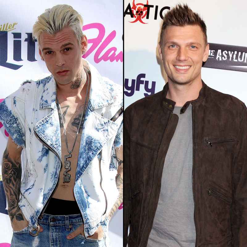 Aaron Carter and Nick Carter Family Feud Gallery