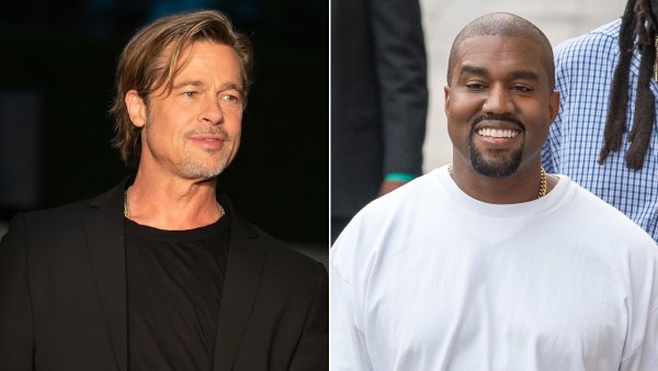 Brad Pitt and Kanye West