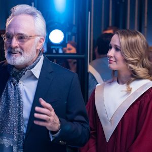 Bradley Whitford as Arthur, Anna Camp as Ginny Perfect Harmony