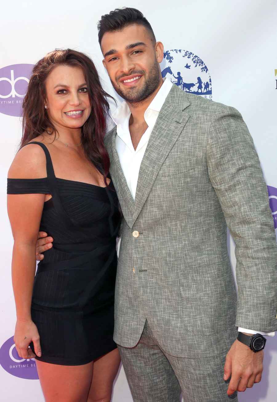 Britney Spears Walks Red Carpet With Boyfriend Sam Asghari