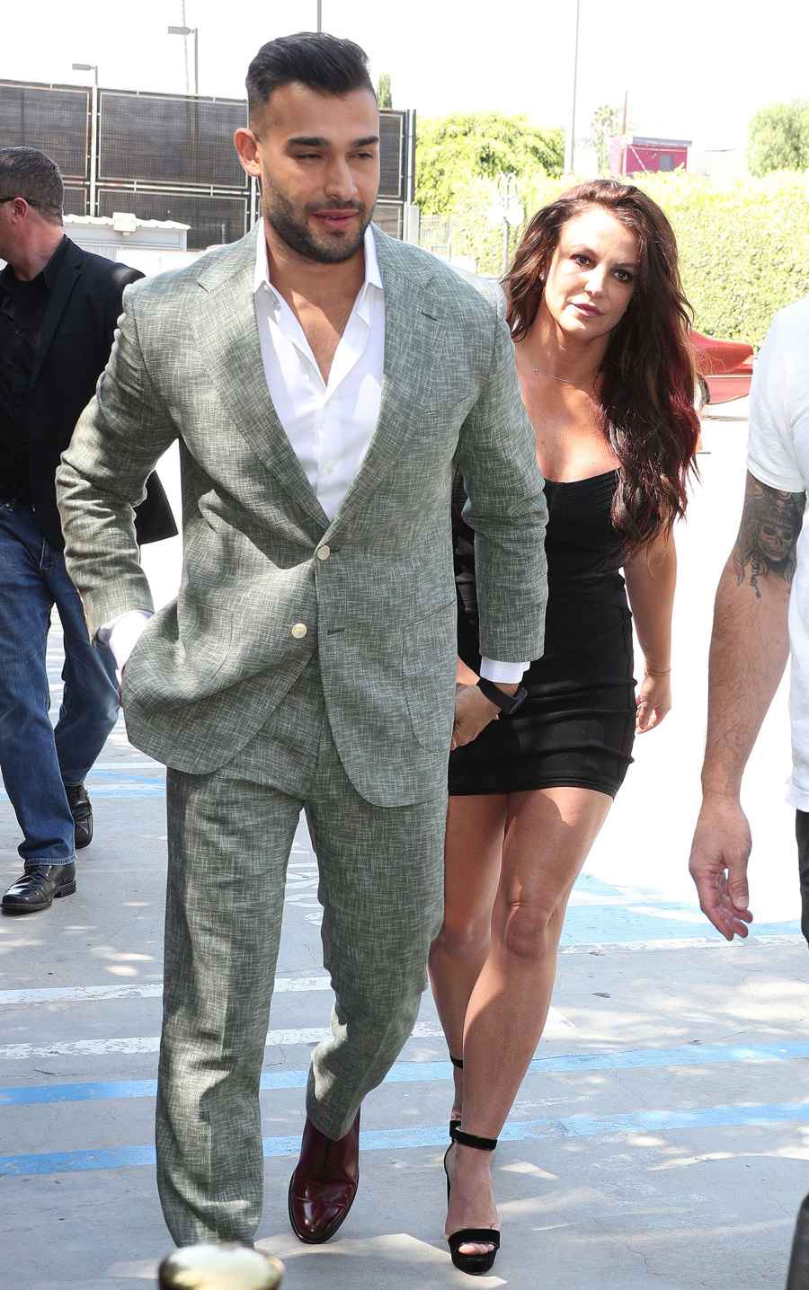 Britney Spears Walks Red Carpet With Boyfriend Sam Asghari