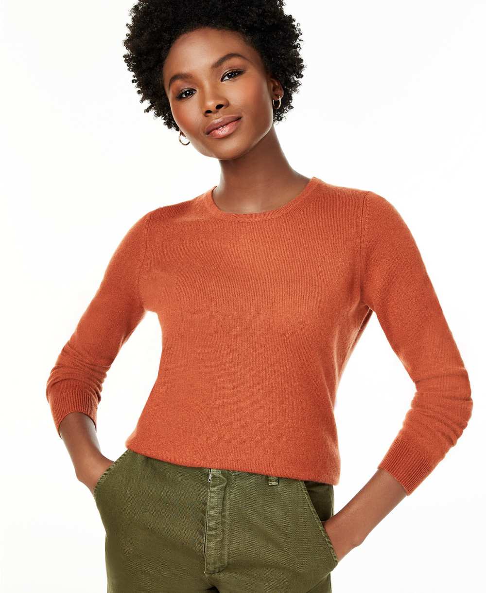 Charter Club Cashmere Sweater orange
