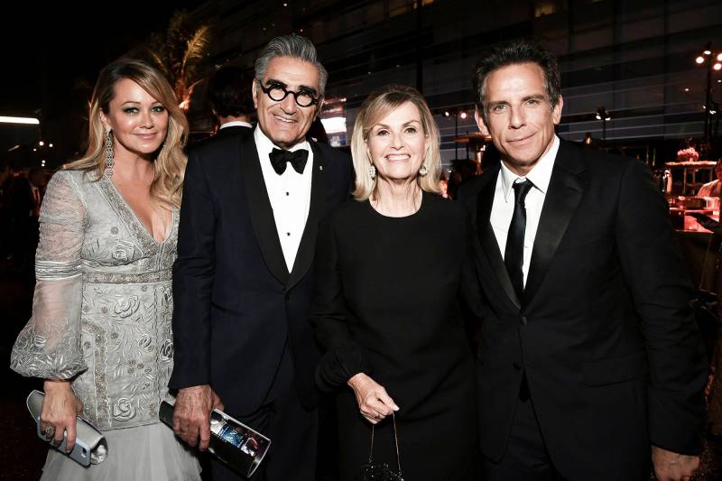 Christine Taylor Eugene Levy Deborah Divine and Ben Stiller Governors Ball Emmys 2019 After Party