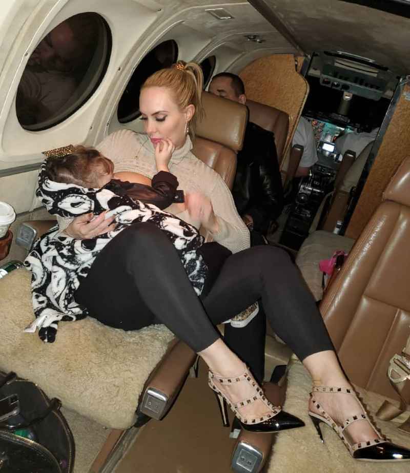 Coco Austin Breast-Feeds Daughter Chanel