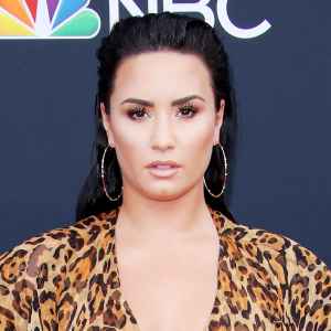 Demi Lovato Animal-Print Dress May 20, 2018