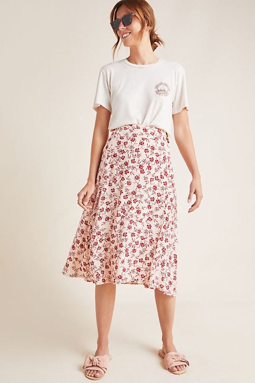 Faithfull Valois Floral Wrap Skirt