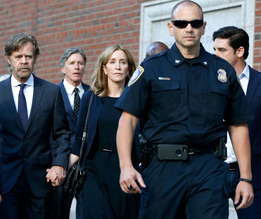 Felicity Huffman and William H. Macy Leave Court After Being Sentenced