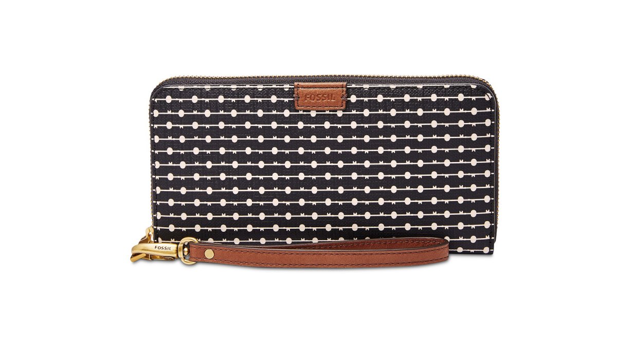 Fossil Emma RFID Zip Around Printed Wallet