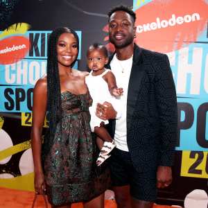 Gabrielle Union and Dwyane Wade with Daughter Kaavia