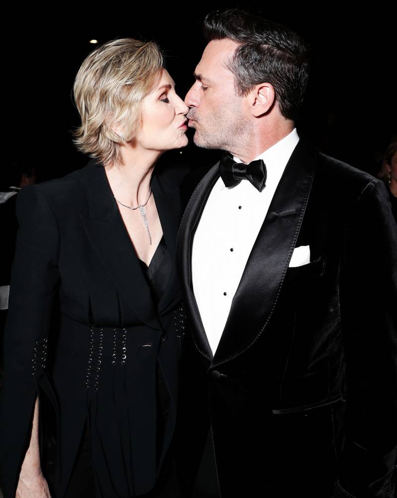Jane Lynch and Jon Hamm Kissing Amazon Emmys 2019 After Party