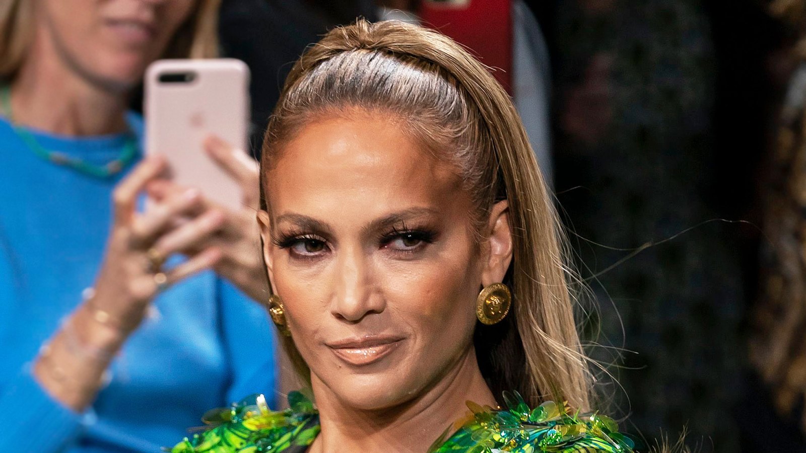 Jennifer Lopez Versace Runway Makeup September 20, 2019