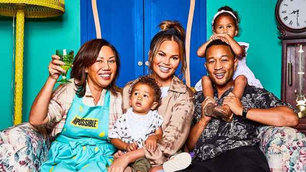 John Legend, family, Sitting on Couch Chrissy Teigen's Mom Vilailuck Teigen Will Cook Her Noodles at 2 AM