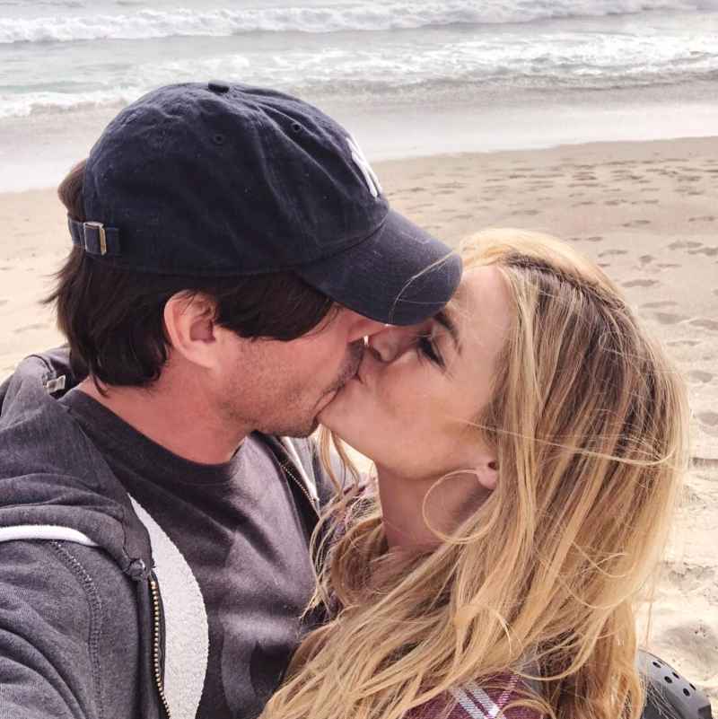 Denise Richards and Aaron Phypers on Beach June 2018