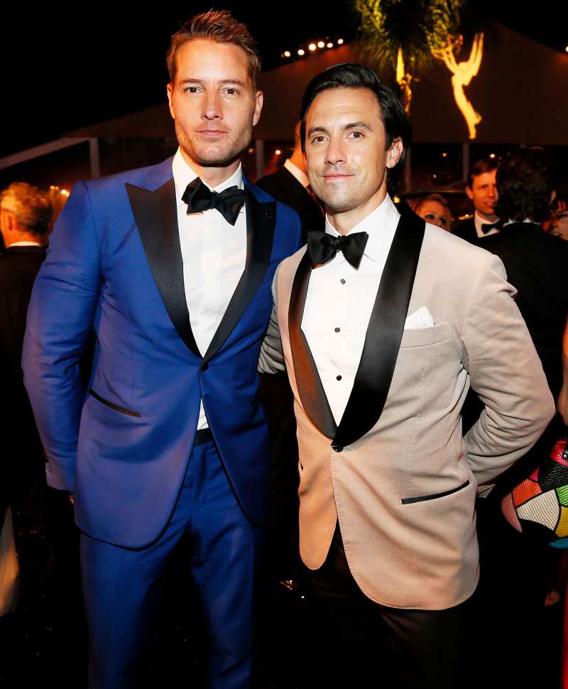 Justin Hartley and Milo Ventimiglia Governors Ball Emmys 2019 After Party