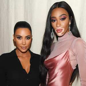 KKW Beauty and Winnie Harlow NYFW Party - Kim Kardashian and Winnie Harlow