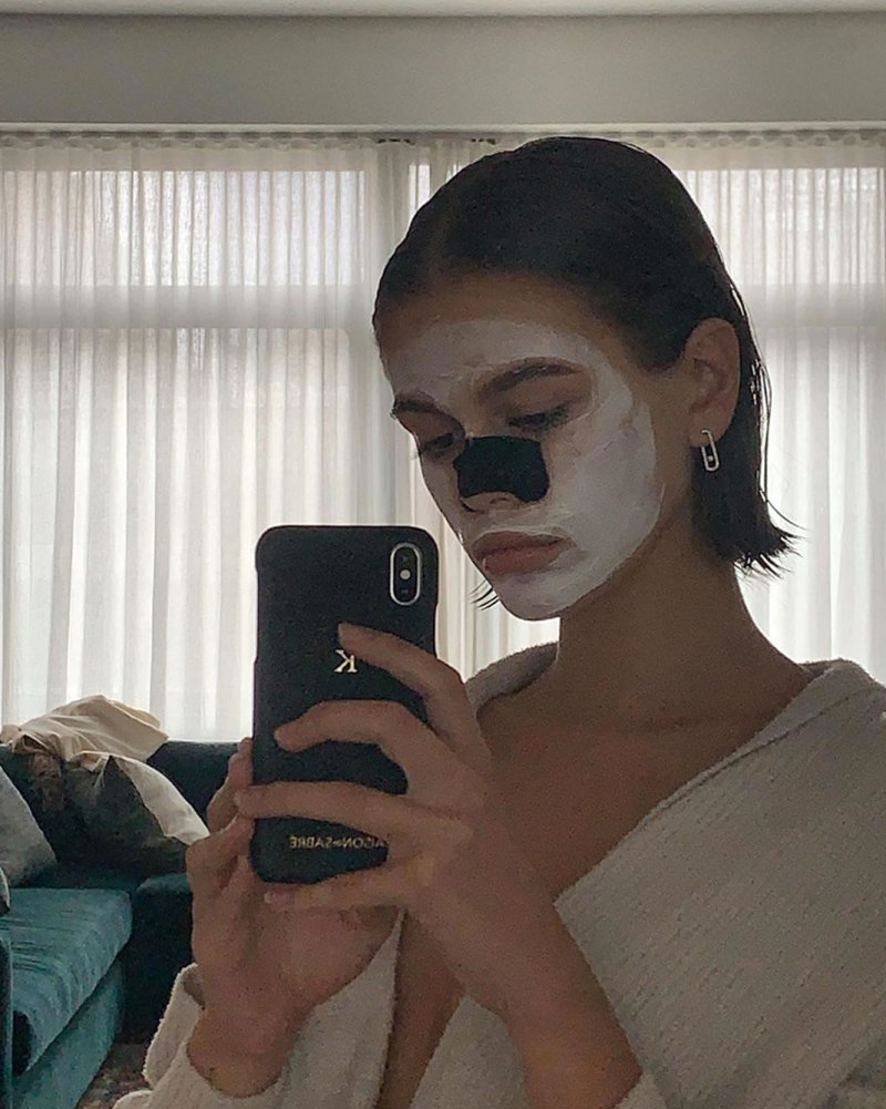 Kaia Gerber Face Mask Instagram September 17, 2019