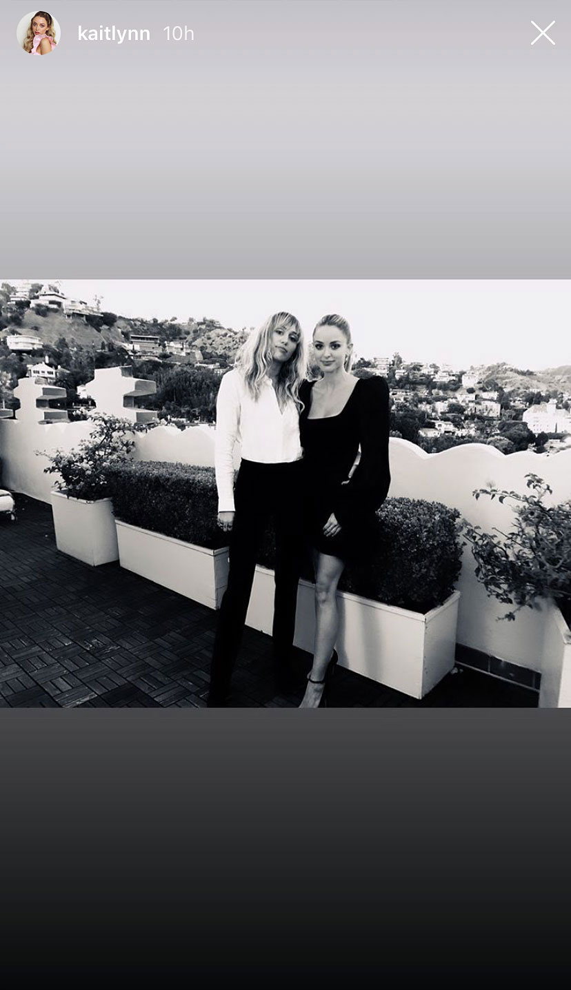 Kaitlynn Carter Birthday and Miley Cyrus Instagram Black and White