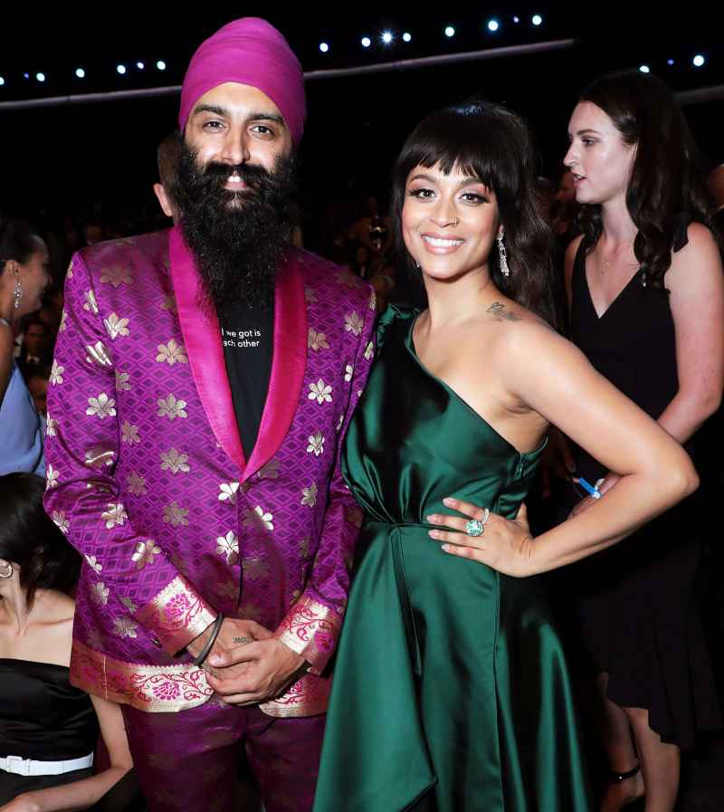 Kanwer Singh and Lilly Singh Inside Emmys 2019