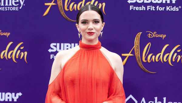 Katie Stevens Orange Dress Aladdin Breast Cancer Scare