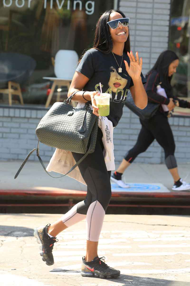 Kelly Rowland Celebs in Gym Clothes