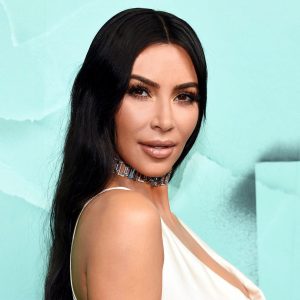Kim Kardashian Cream Gown October 9, 2018