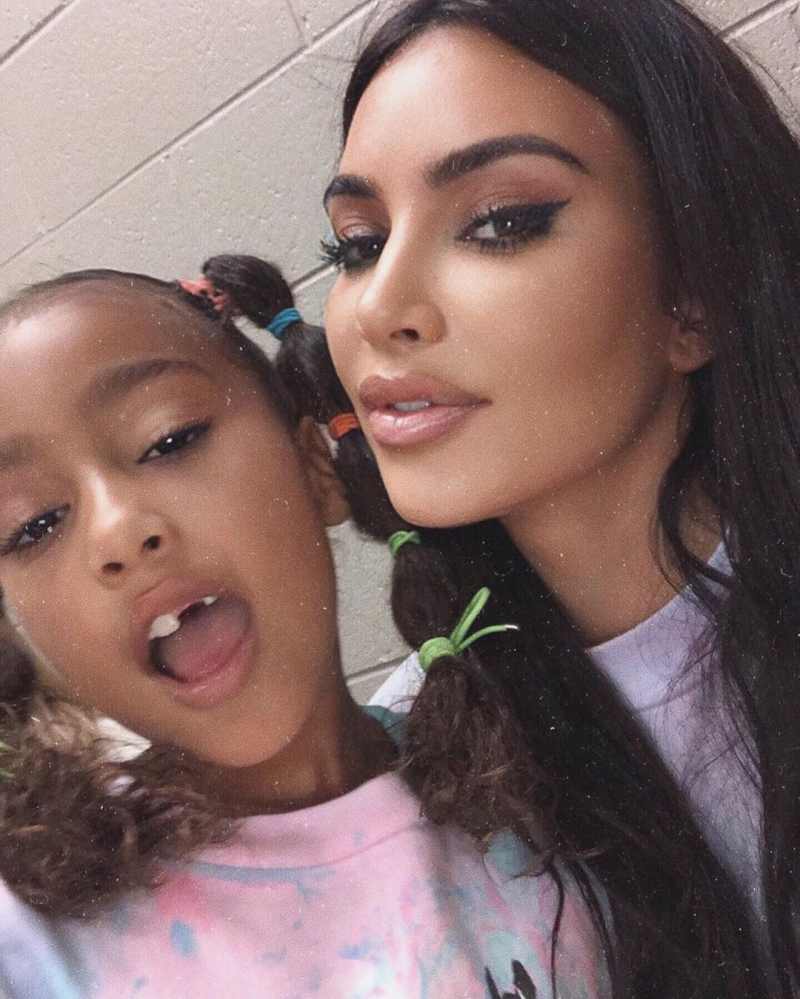 Kim Kardashian and Daughter North