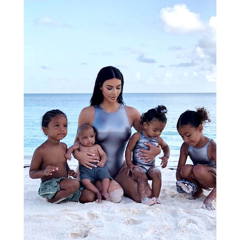 Kim Kardashian Kanye West No Help Kick Raising 4 Kids