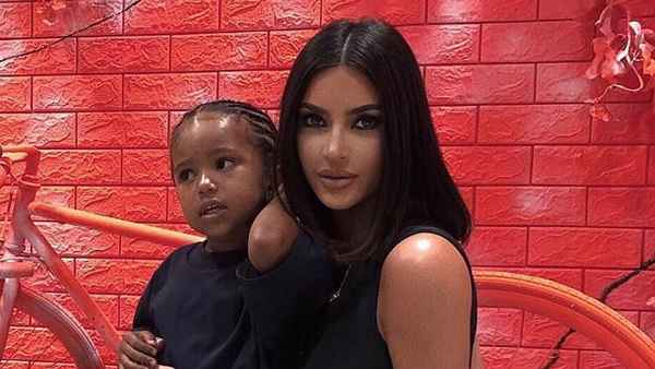 Kim Kardashian With Son Saint
