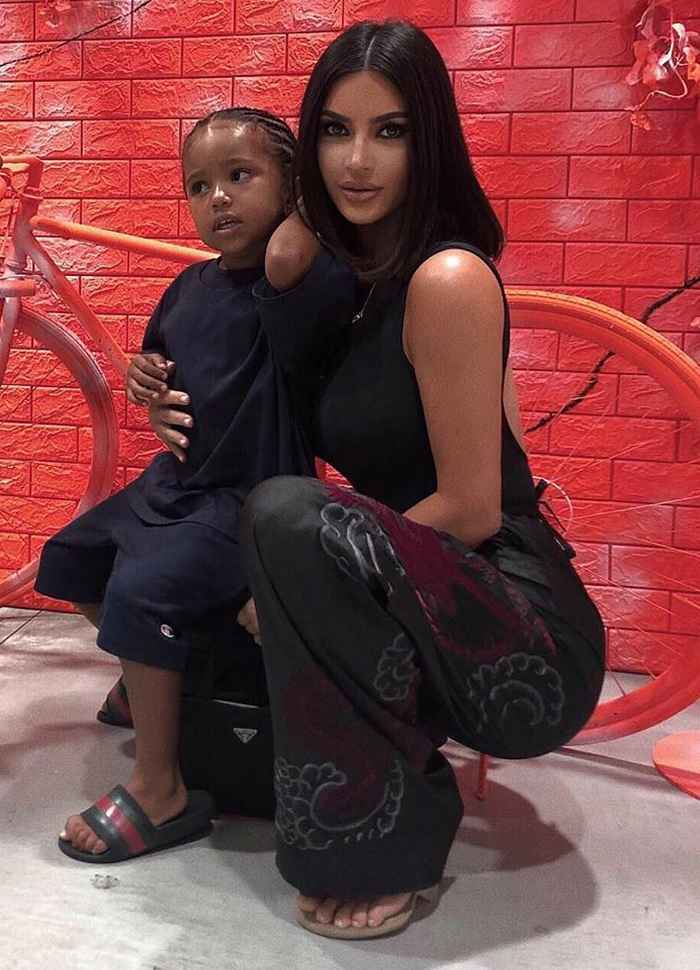 Kim Kardashian With Son Saint