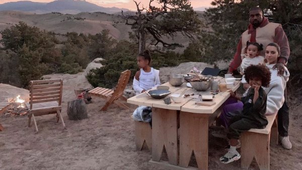 Kim Kardashian and Kanye West Enjoy Cookout With Their Kids During Wyoming Trip