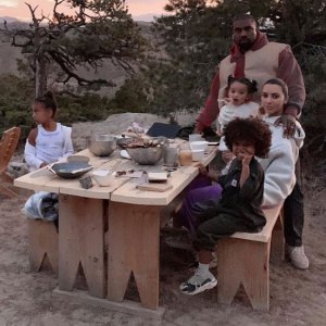 Kim Kardashian and Kanye West Enjoy Cookout With Their Kids During Wyoming Trip