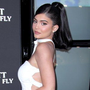 Kylie Jenner Amazing Abs White Dress