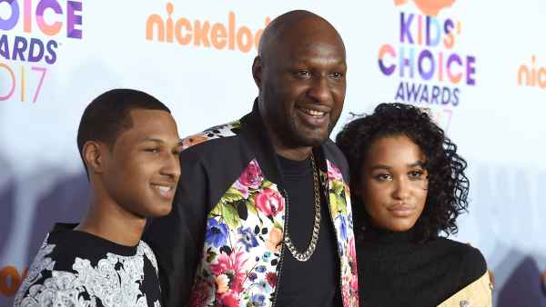 Lamar Odom with His Kids