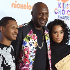 Lamar Odom with His Kids