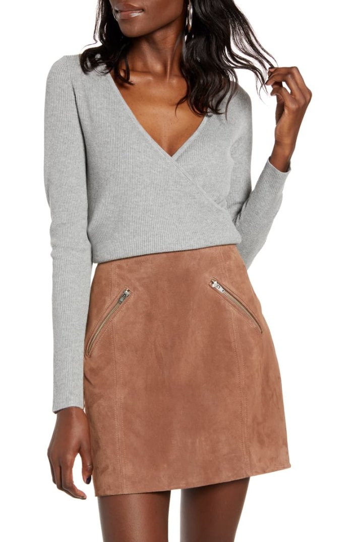 This 50% Off Nordstrom Wrap Sweater Is Perfect for the Fall