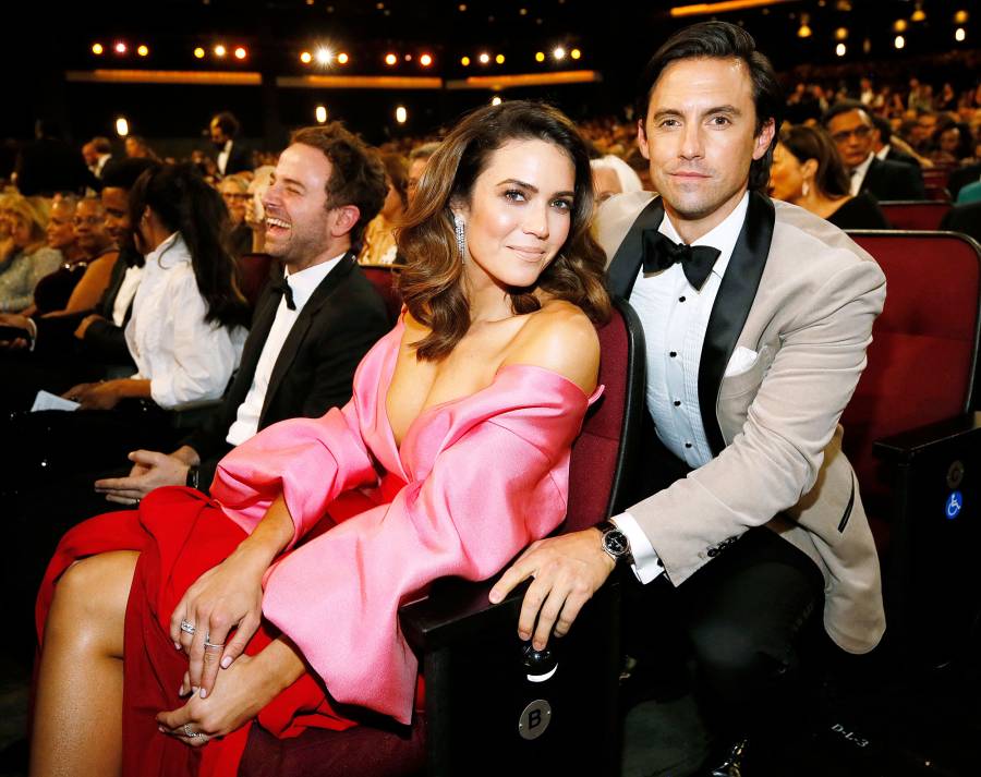 Mandy Moore and Milo Ventimiglia Inside Emmys 2019