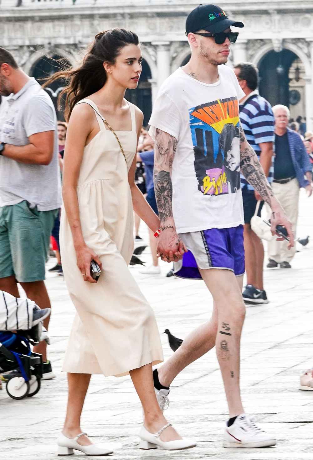 Margaret Qualley and Pete Davidson Holding Hands in Venice Very Happy Amid Romance