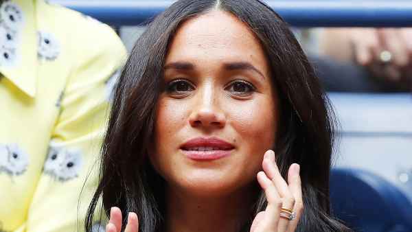 Meghan Markle Wears Prince Harry Initial Necklace at the U.S Open September 7, 2019