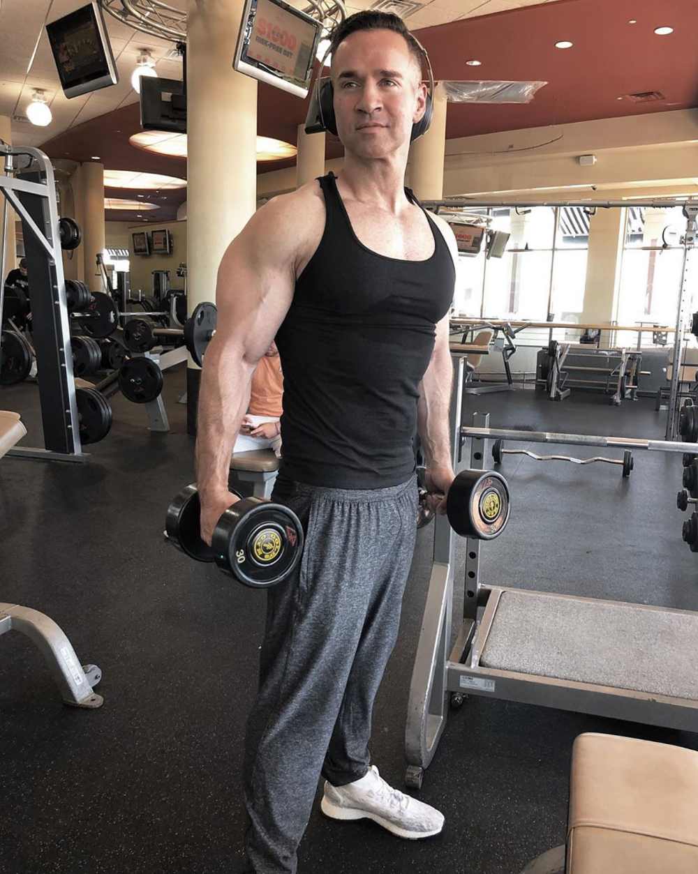 Mike &lsquo;The Situation&rsquo; Sorrentino Flexes His Biceps at the Gym