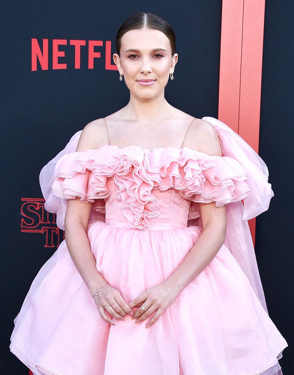 Millie Bobby Brown Pink Gown June 28, 2019