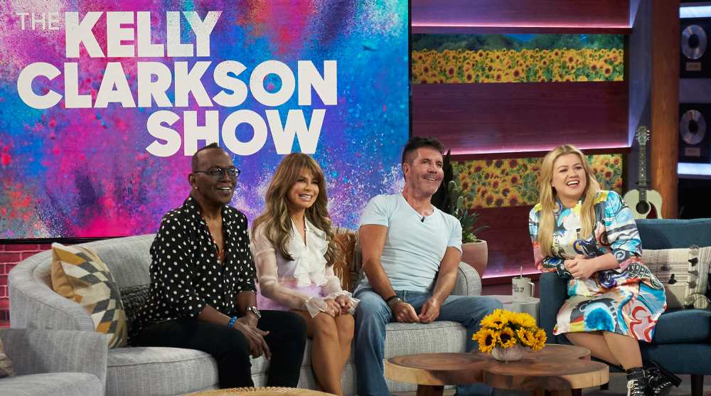 Randy Jackson, Paula Abdul, Simon Cowell on The Kelly Clarkson Show