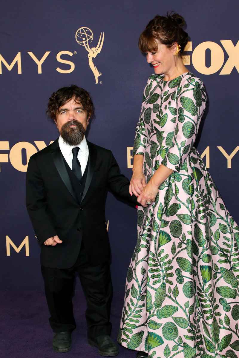 Peter Dinklage and Erica Schmidt Game of Thrones Slay Red Carpet Emmys 2019