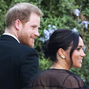 Prince Harry and Meghan Markle at Misha Nonoo's Rome Wedding on September 20, 2019