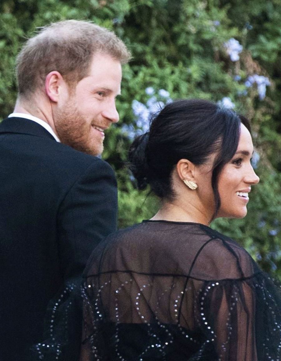Prince Harry and Meghan Markle at Misha Nonoo's Rome Wedding on September 20, 2019